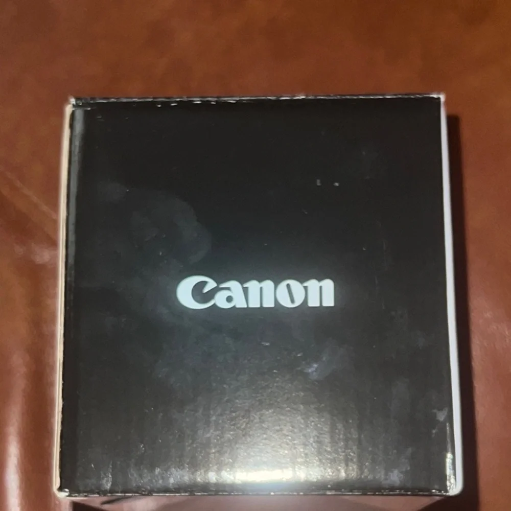 Canon EF-S 24mm Lens - Black and Gray